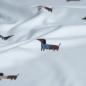 Preview: Baumwolljersey kleine Hunde Dackel ecru